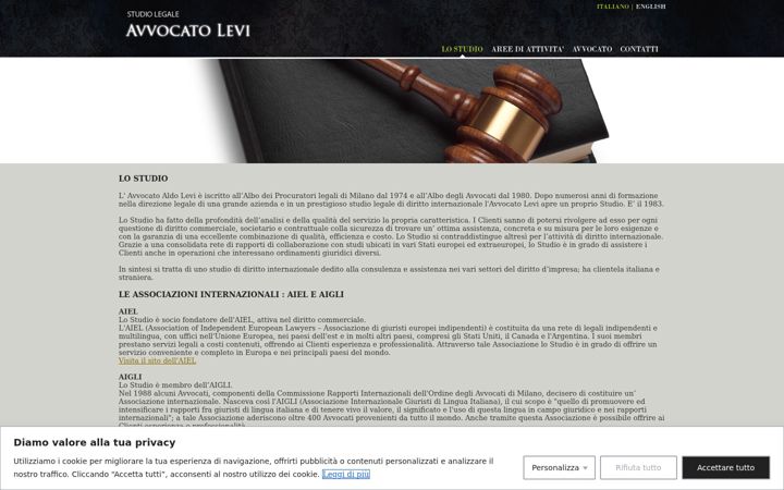 Screenshot van avvlevi.it