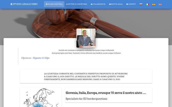 Screenshot of avvocati-slovenia.eu