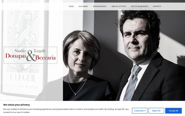 Captura de ecrã de avvocatidonapaibeccaria.it