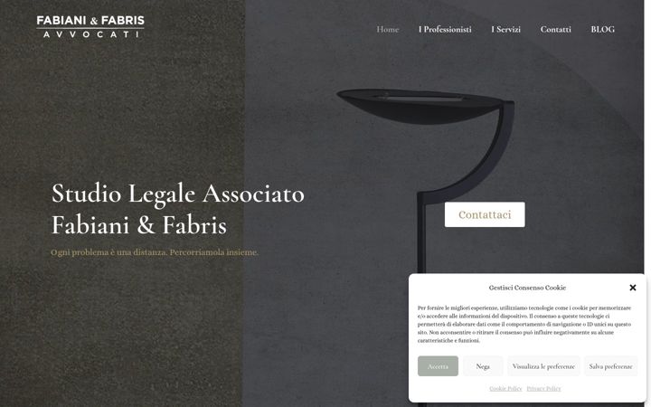 Captură de ecran a avvocatifabianifabris.it