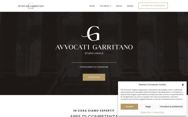 Screenshot of avvocatigarritano.com