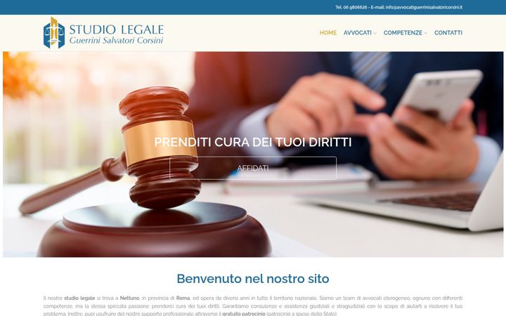 Ekrano kopija avvocatiguerrinisalvatoricorsini.it
