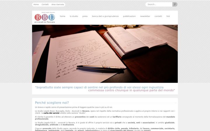 Screenshot of avvocatinovara.com
