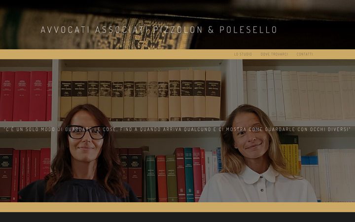 Screenshot of avvocatipizzolonpolesello.com