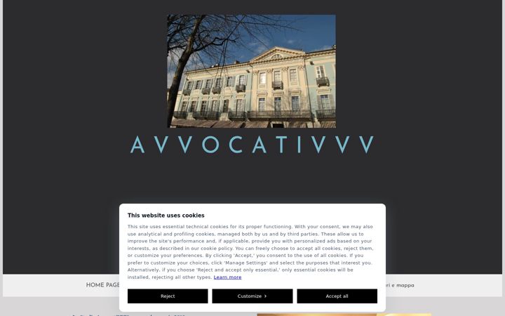Screenshot του avvocativvv.it