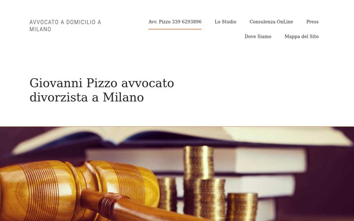 Screenshot του avvocatoadomiciliomilano.it