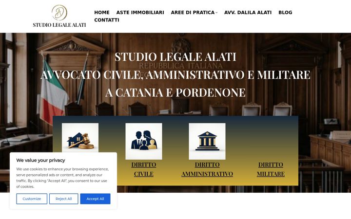 Ekraanipilt saidist avvocatoalati.it