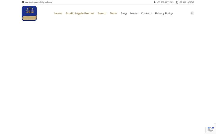 Screenshot του avvocatoalessandropremoli.it