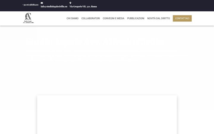 Screenshot του avvocatoalfredocirillo.it