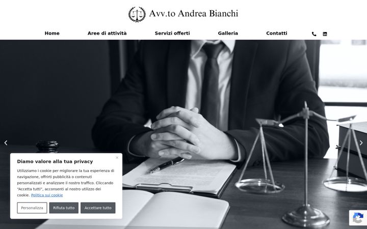 Screenshot of avvocatoandreabianchi.eu