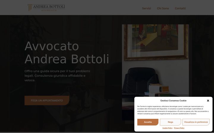 Screenshot of avvocatoandreabottoli.it