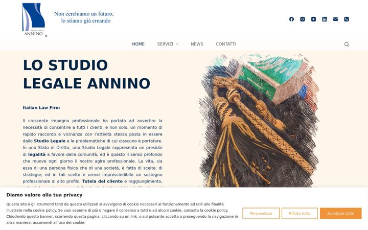 Screenshot of avvocatoannino.it