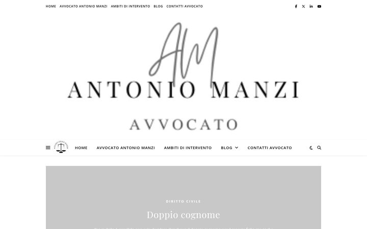 Screenshot of avvocatoantoniomanzi.it