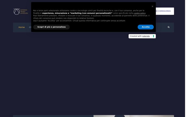 Screenshot of avvocatoantoniotriola.com