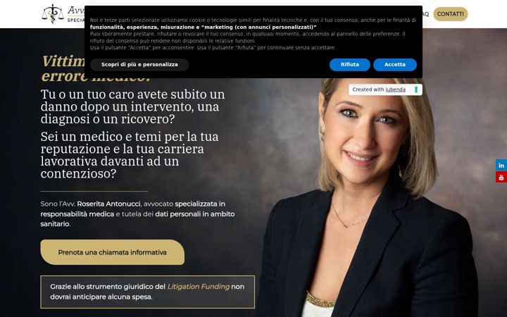 Screenshot of avvocatoantonucci.it