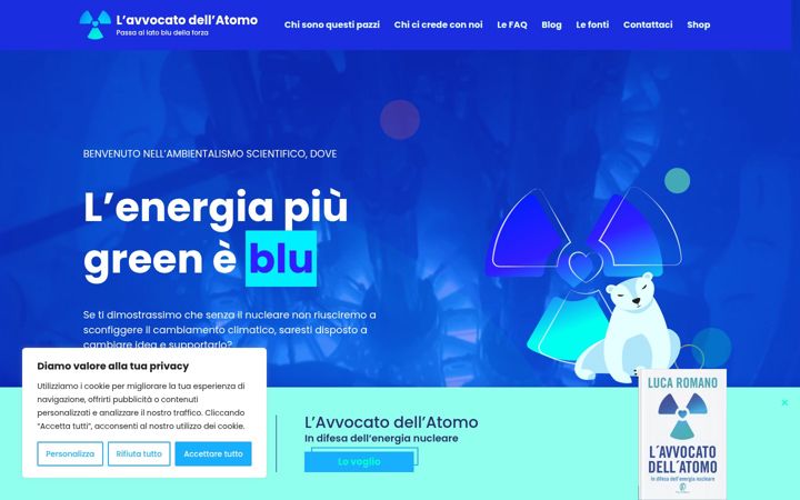 Screenshot of avvocatoatomico.com