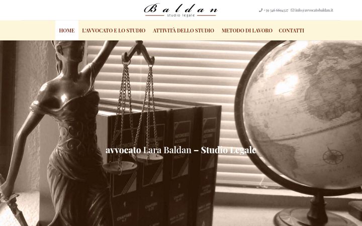 Screenshot of avvocatobaldan.it