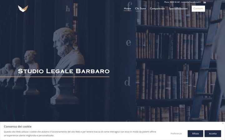 Screenshot of avvocatobarbaro.it