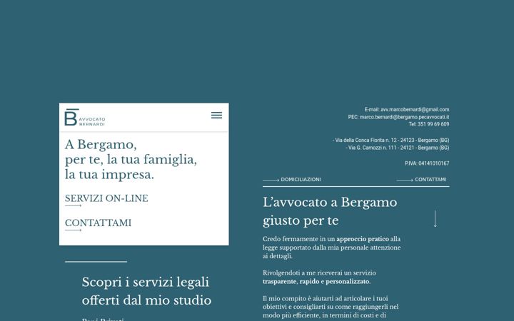 Screenshot of avvocatobernardibergamo.it