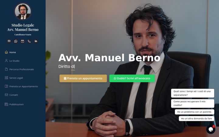 Screenshot of avvocatoberno.com