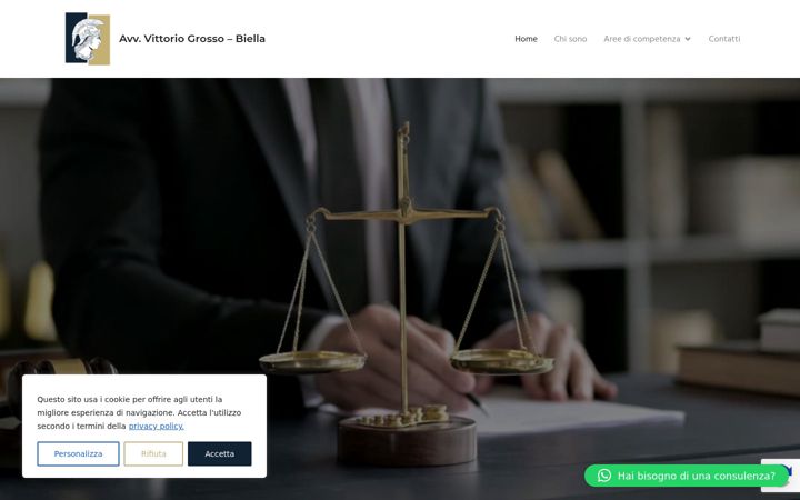 Screenshot of avvocatobiellagrosso.it