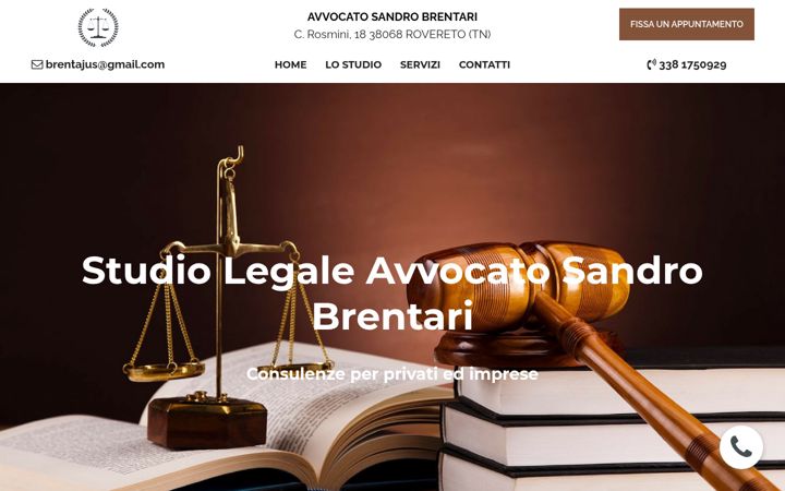Screenshot of avvocatobrentari.it