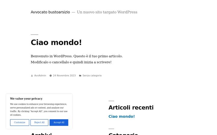 Captura de ecrã de avvocatobustoarsizio.it