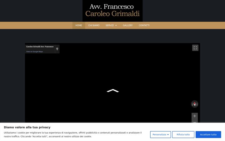 Screenshot of avvocatocaroleogrimaldi.it