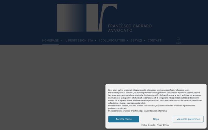 Screenshot of avvocatocarraro.it