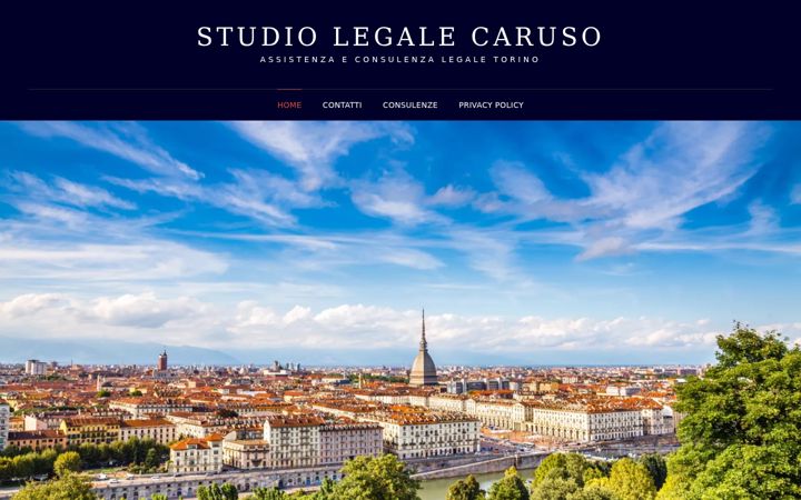 Skjermbilde av avvocatocaruso.eu