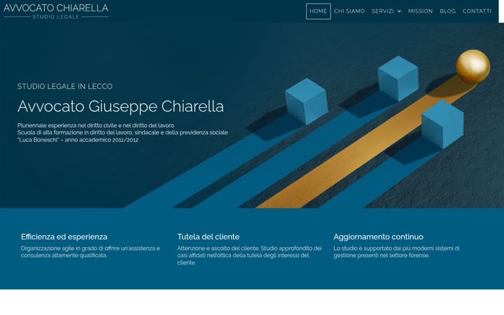 Screenshot of avvocatochiarella.it