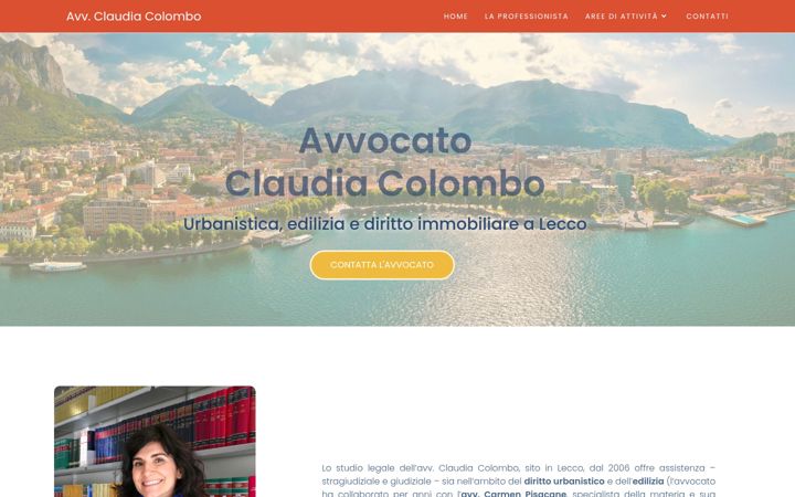 Screenshot of avvocatoclaudiacolombo.it