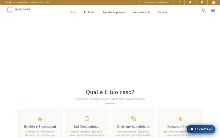 Screenshot of avvocatoclaudiocuzzini.it