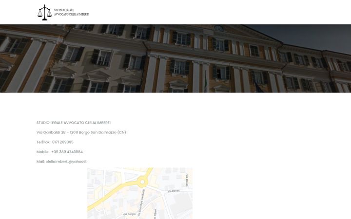 Screenshot of avvocatocleliaimberti.it