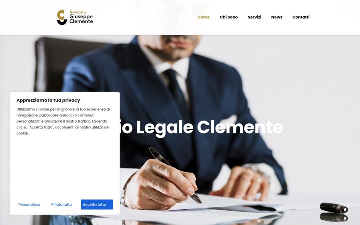 Screenshot of avvocatoclemente.it