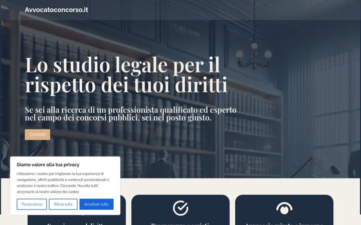 Screenshot of avvocatoconcorso.it