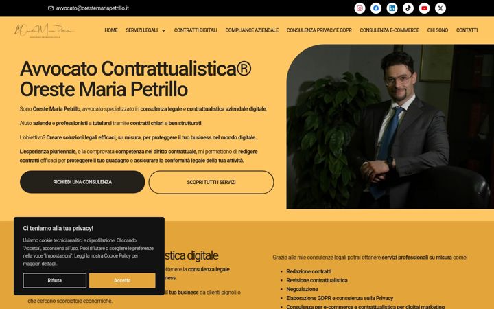 Ekraanipilt saidist avvocatocontrattualistica.it