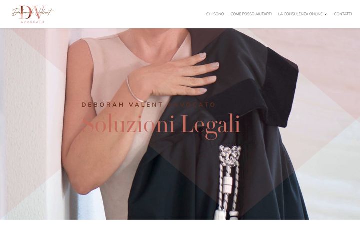 Screenshot of avvocatodeborahvalent.com