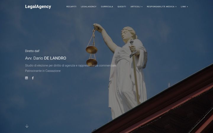 Screenshot of avvocatodelandro.it