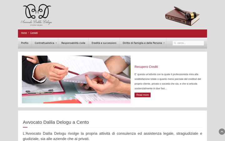 Screenshot of avvocatodelogu.it