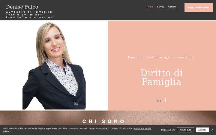 Screenshot of avvocatodenisefalco.com