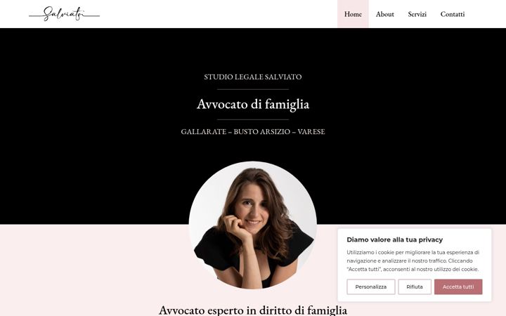 Screenshot of avvocatodifamigliagallarate.com