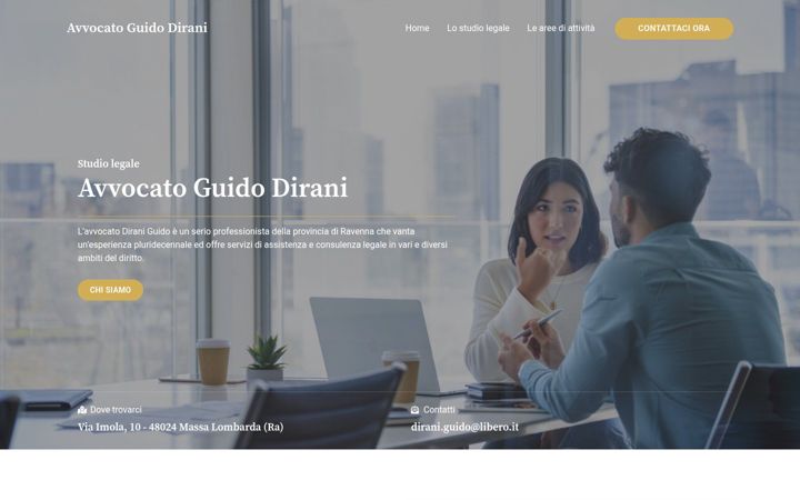 Screenshot of avvocatodirani.com