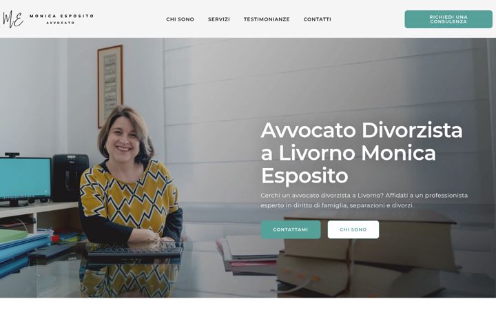 Screenshot of avvocatodivorzistalivorno.it