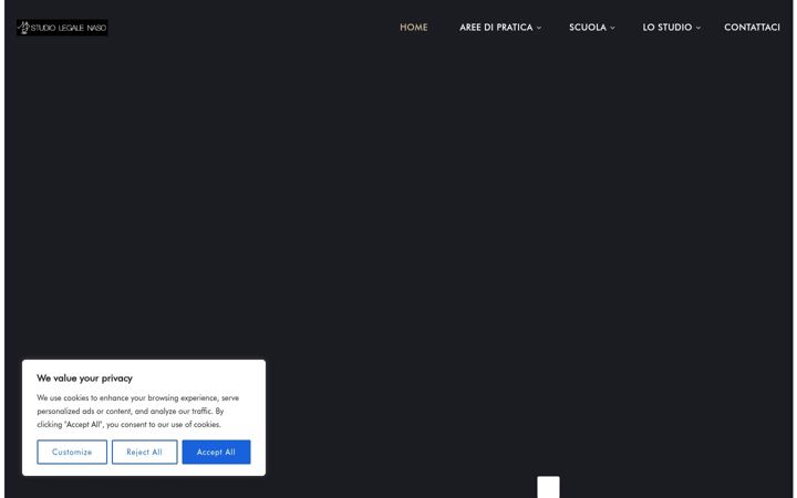 Screenshot of avvocatodomeniconaso.com