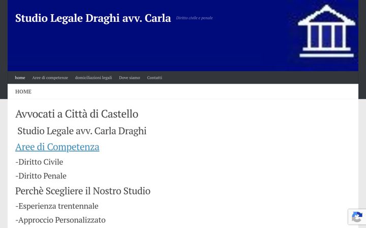 Screenshot of avvocatodraghi.it