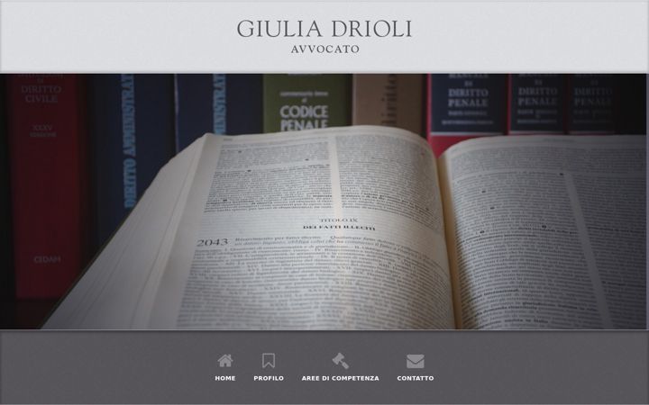 Screenshot of avvocatodrioli.it