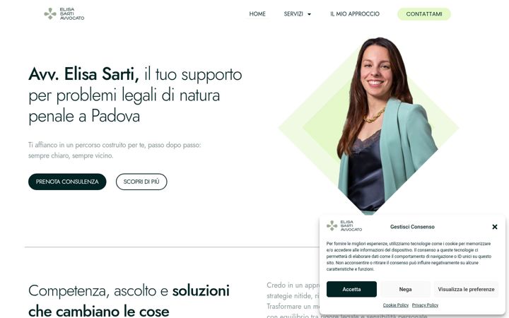 Screenshot of avvocatoelisasarti.it