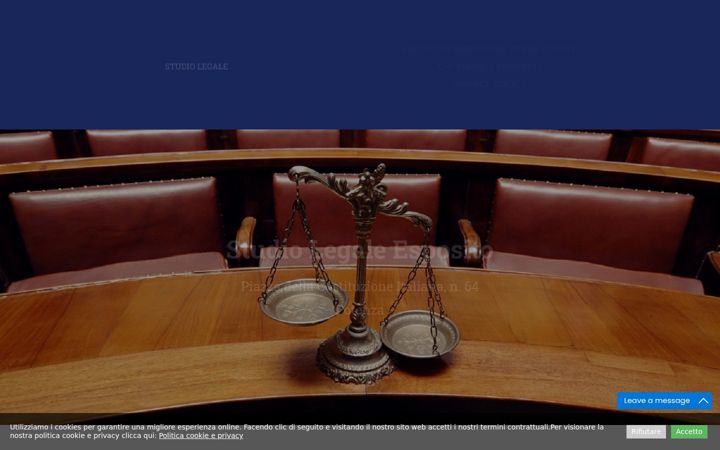 Screenshot of avvocatoesposito.eu