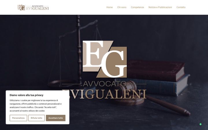 Screenshot of avvocatoevigualeni.com
